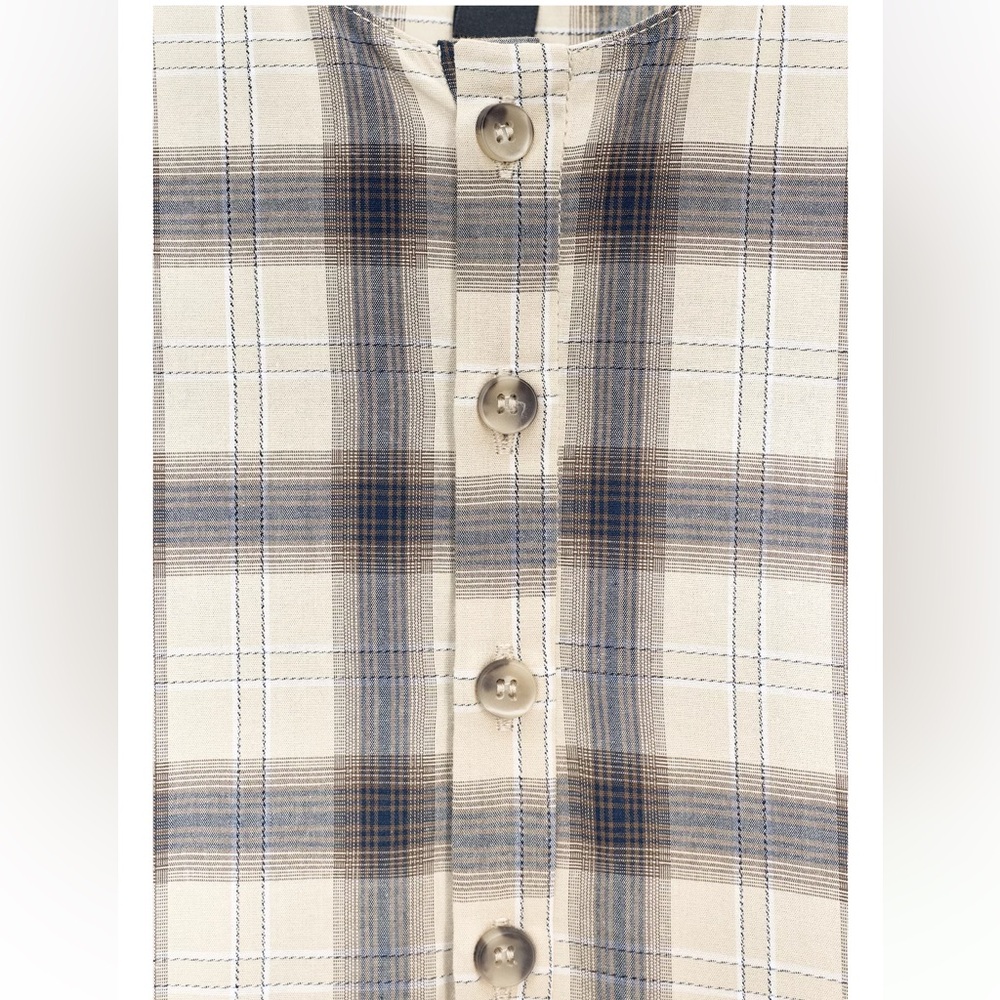 ZARA COLLECTION PLAID SHIRT DRESS - Picture 6 of 10